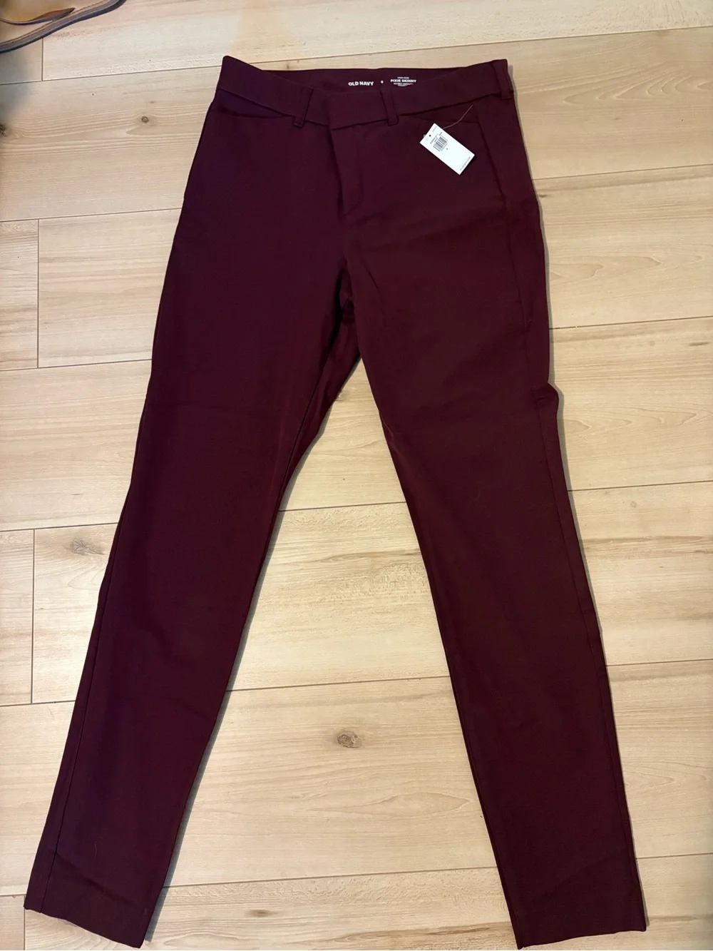 Old Navy Burgundy Skinny Pixie Pants-Full Length